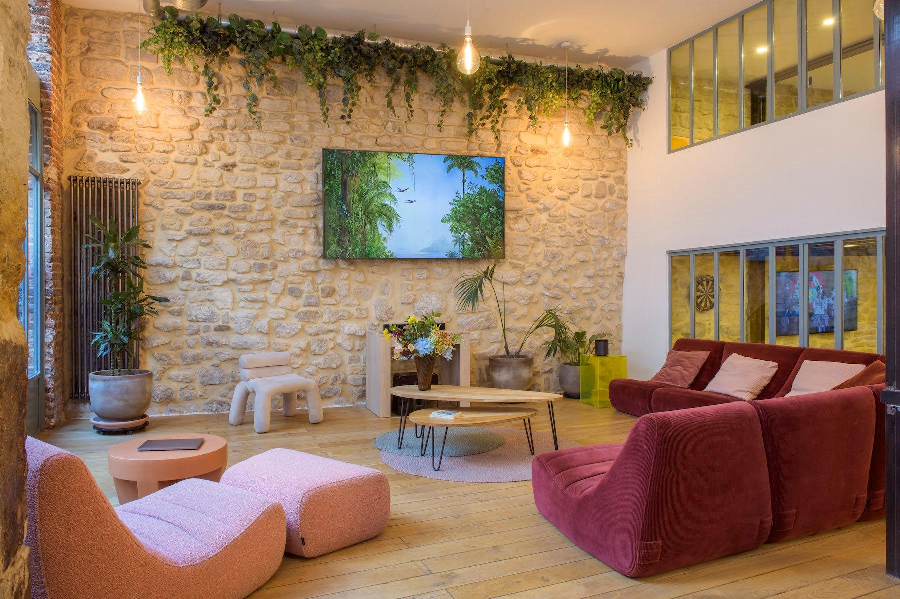 Parisian Loft with Green Terrace for Events up to 60 People
