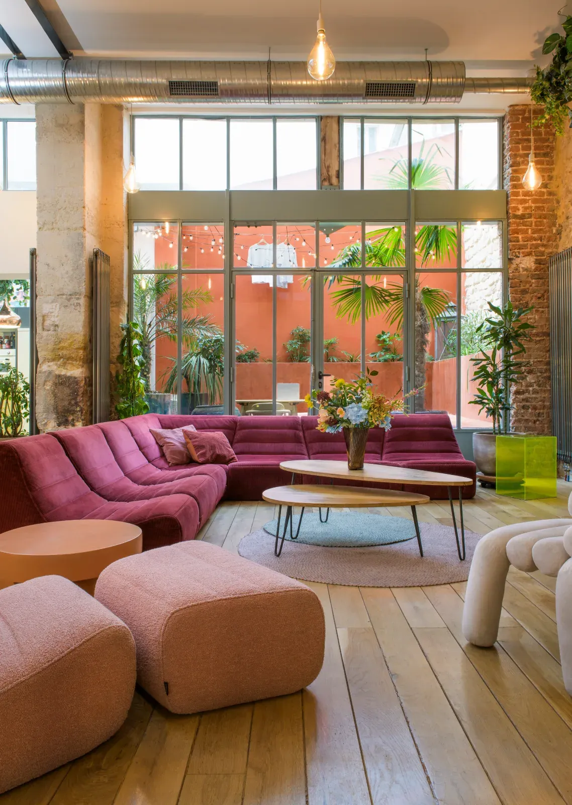 Parisian Loft with Green Terrace for Events up to 60 People