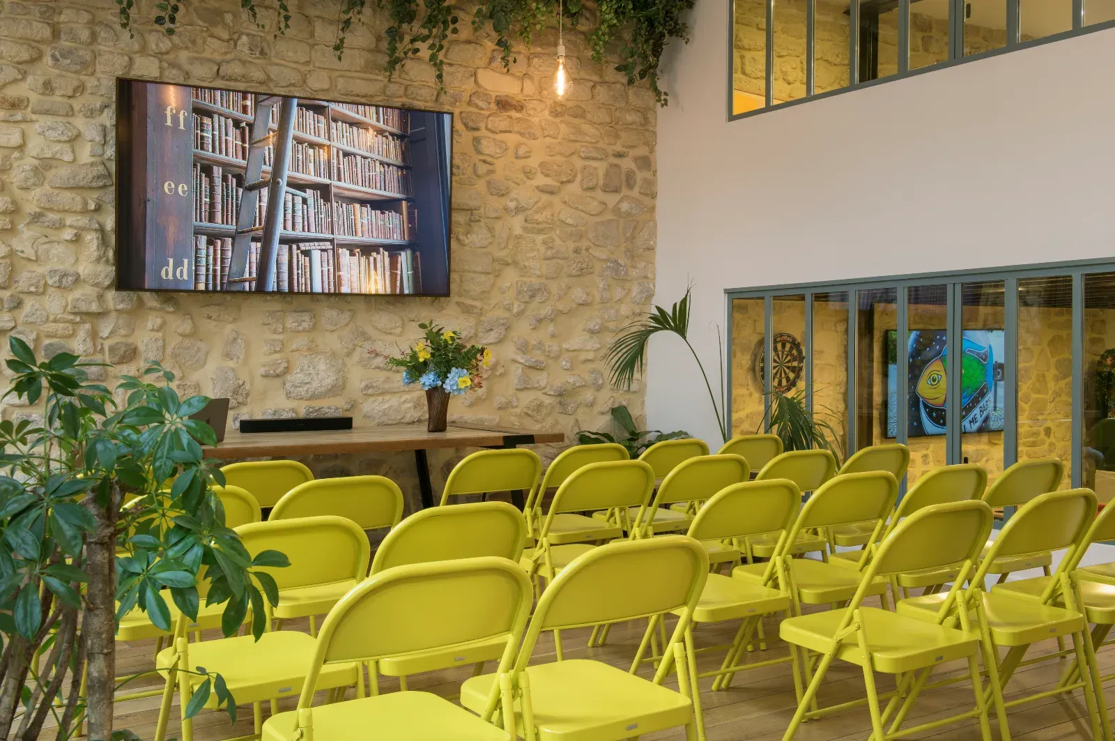 Parisian Loft with Green Terrace for Events up to 60 People
