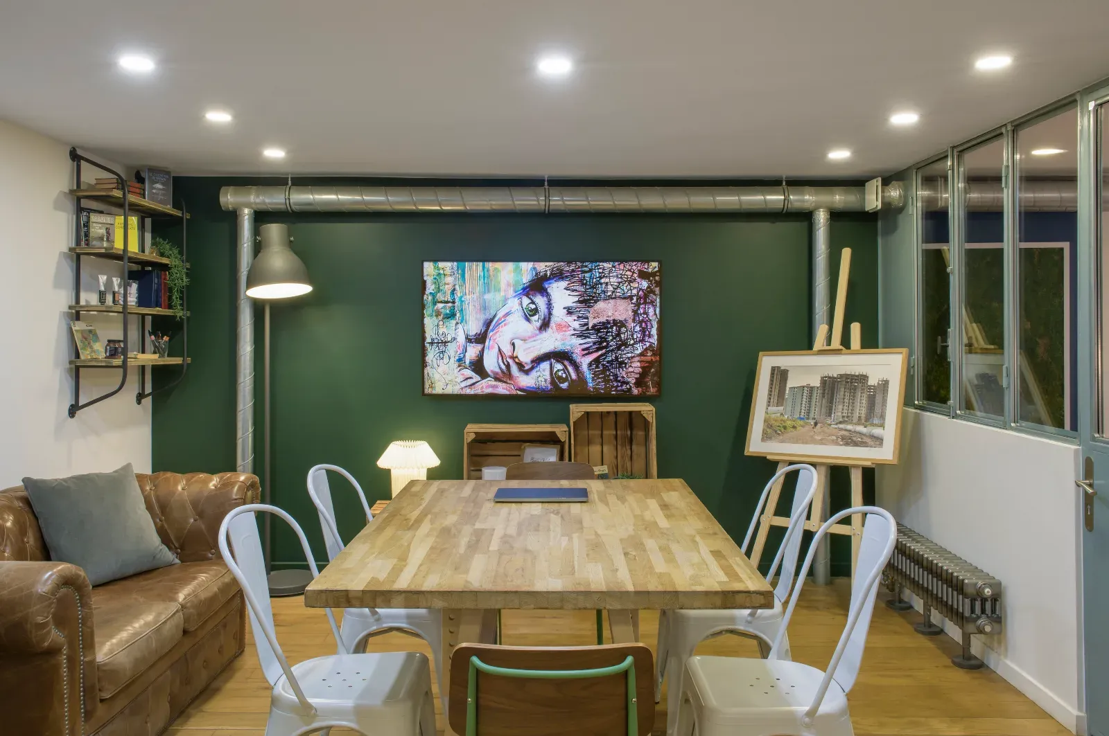 Parisian Loft with Green Terrace for Events up to 60 People