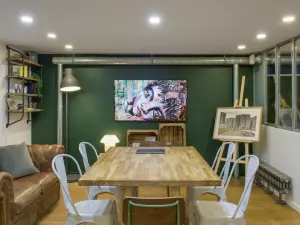 Parisian Loft with Green Terrace for Events up to 60 People