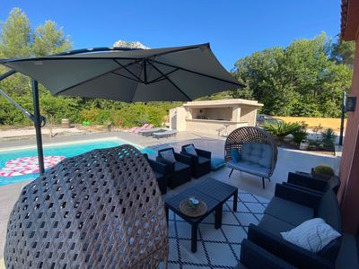 Terrace with swimming pool