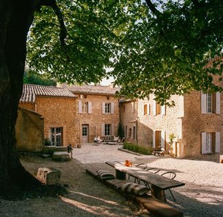 Farmhouse with park