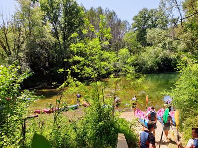 A large plot of land by the river