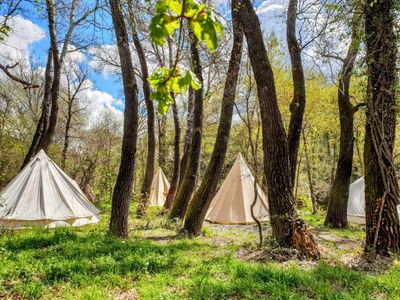 A large plot of land by the river