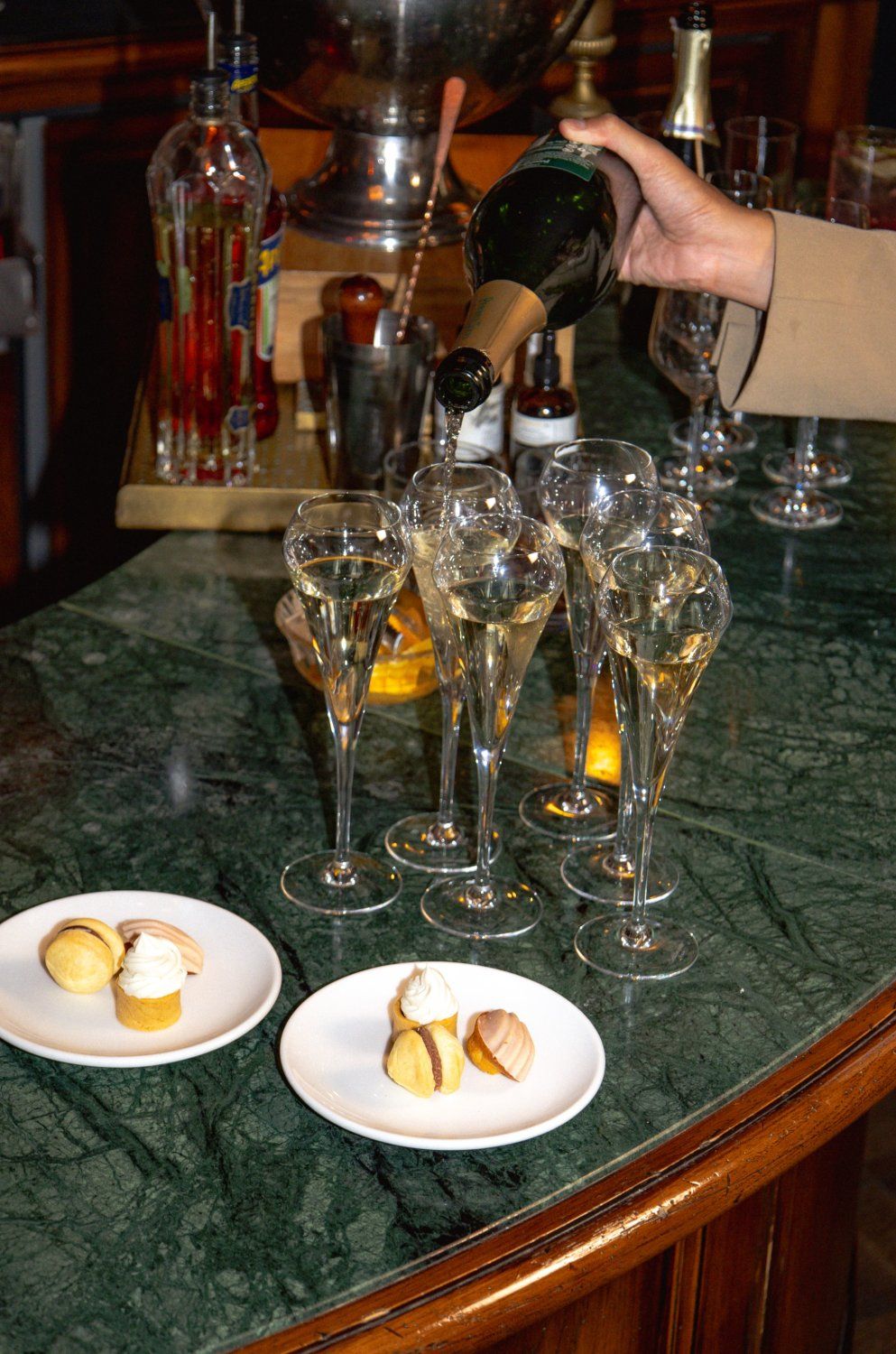 A cocktail bar in an 18th-century mansion