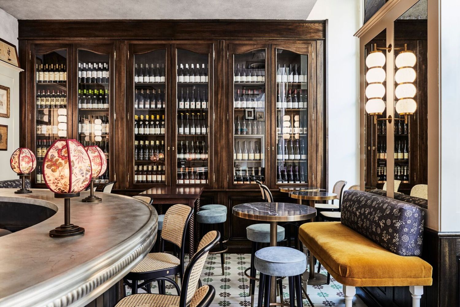 A wine bar in an 18th century mansion