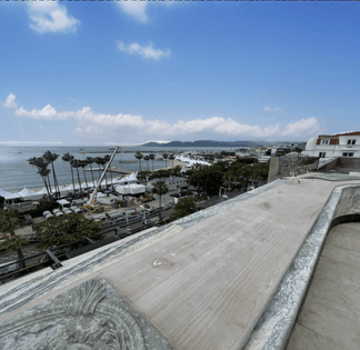 Private rooftop Duplex for 80 guests - Front View of the Palace