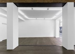 A brightly-lit gallery space near Saint-Germain-des-Prés