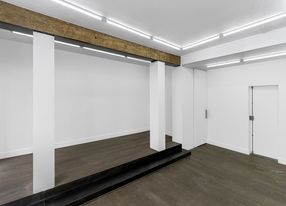 A brightly-lit gallery space near Saint-Germain-des-Prés