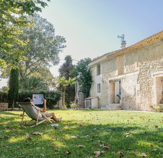 Old sheepfold in the heart of a Camargue village