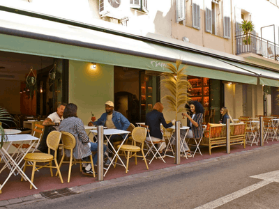 Cannes Restaurant – Californian Vibe, 155 Guests, 2 Min to Palais