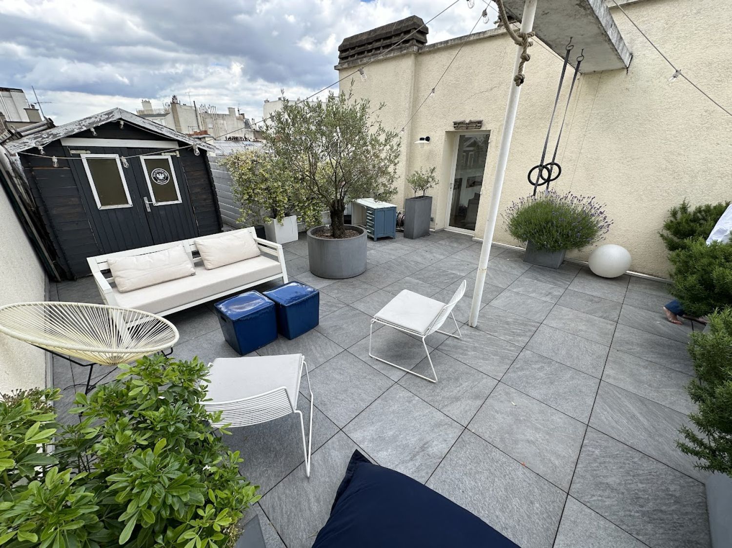 Luxury Paris Apartment with 3 Terraces & Eiffel Tower Views