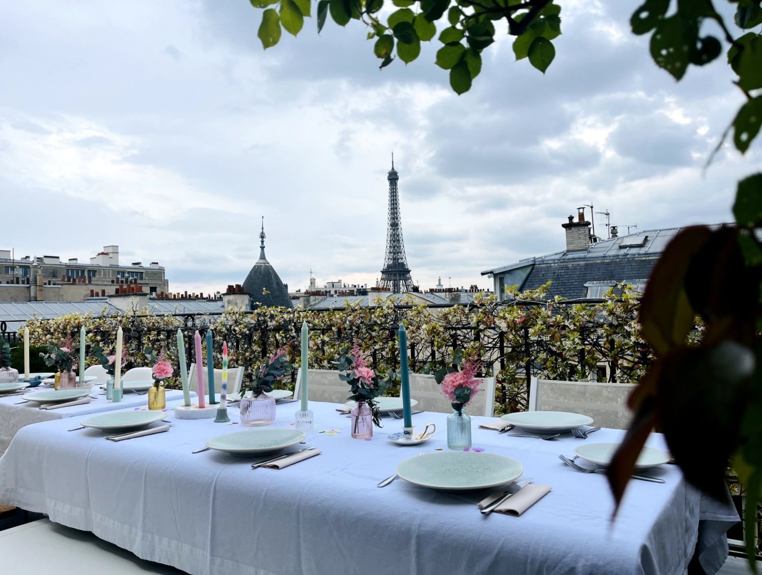 Luxury Paris Apartment with 3 Terraces & Eiffel Tower Views