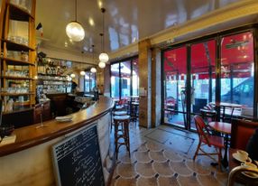 Typical Parisian bistro in the center of Paris