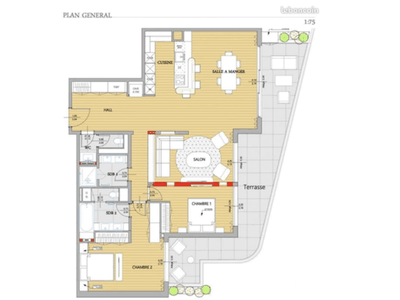 3/4 bedrooms 2 minutes from La Croisette 