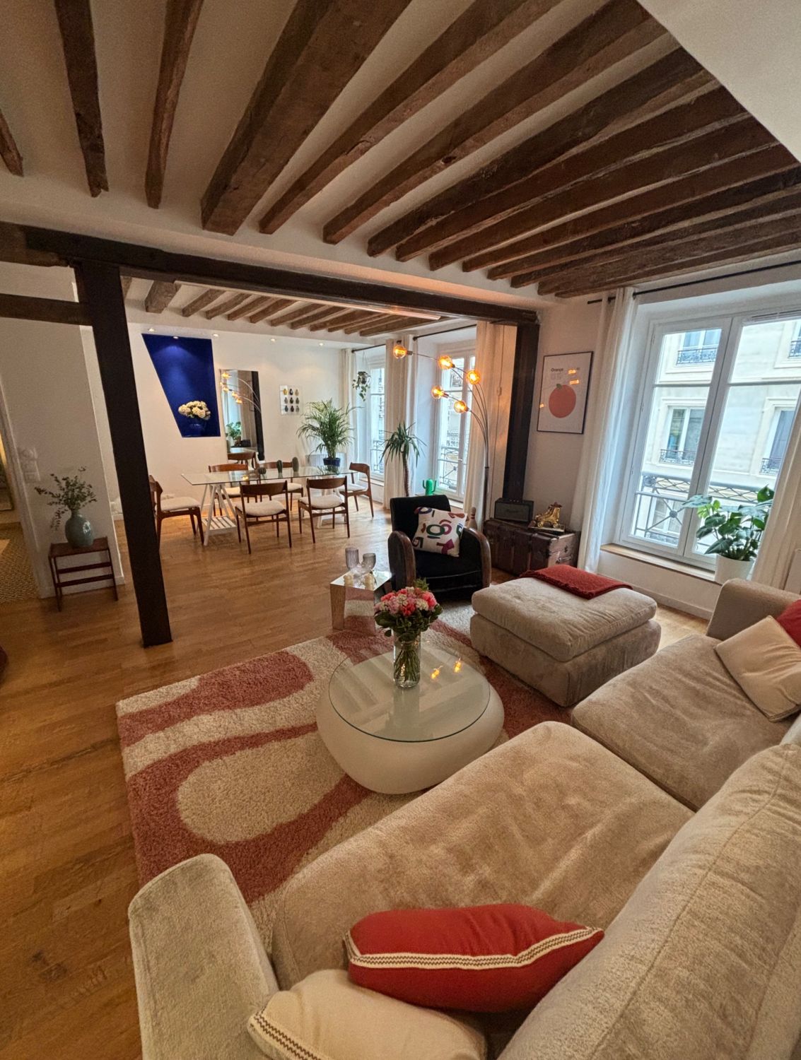 Retro-Modern Paris Apartment for Meetings & Product Launches