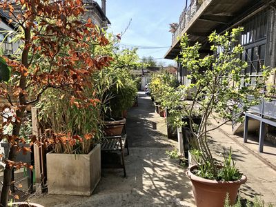Large industrial Loft Eiffel, steel, bricks and glass roof