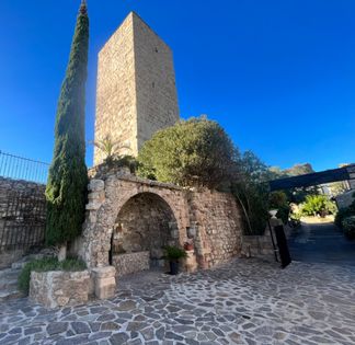 13th century castle in a medieval town