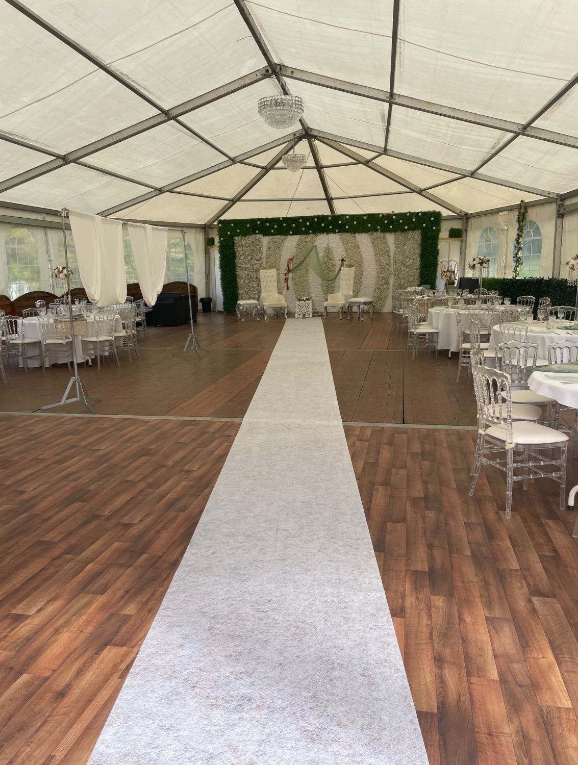 Garden and marquee 