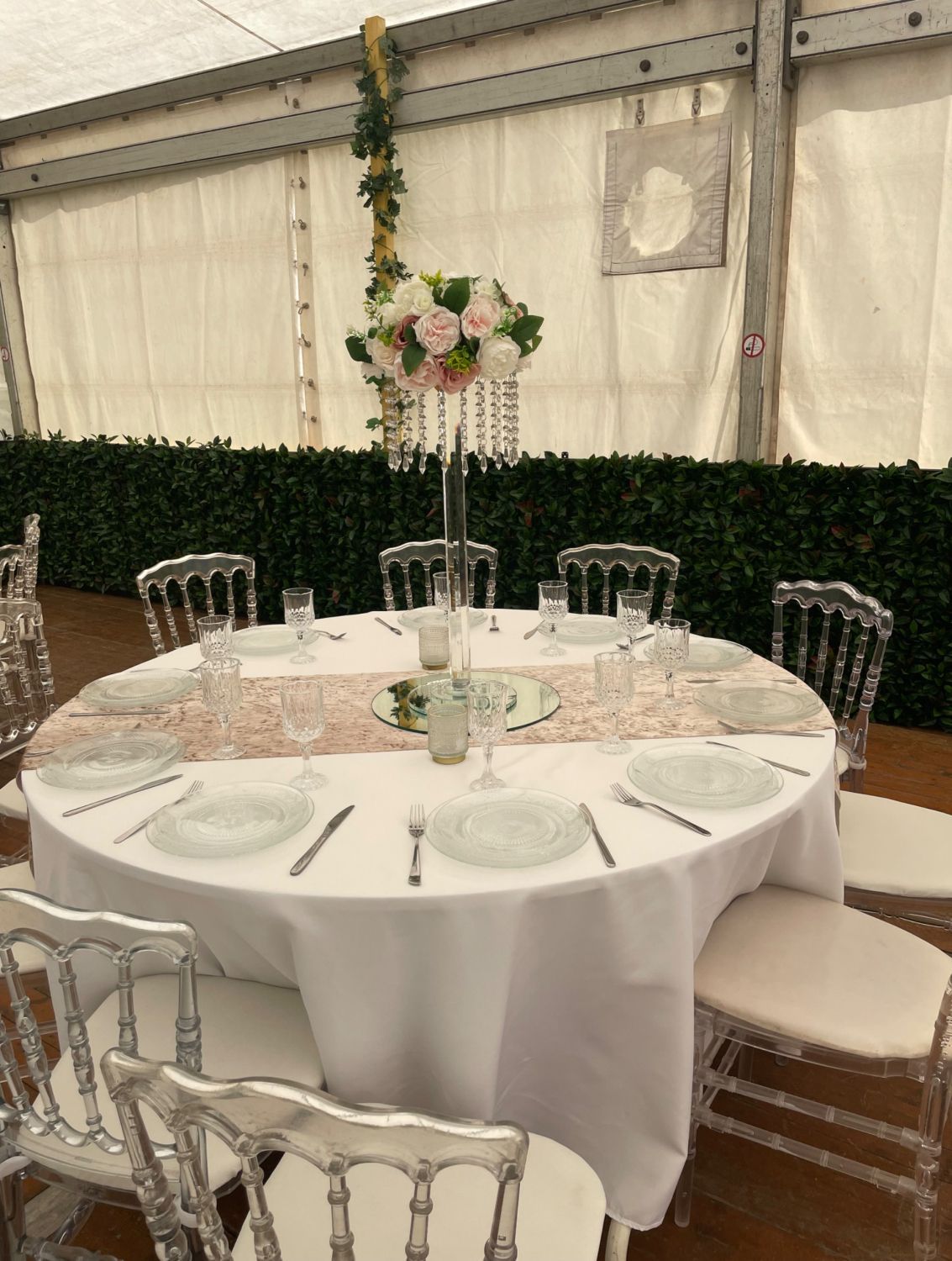 Garden and marquee 