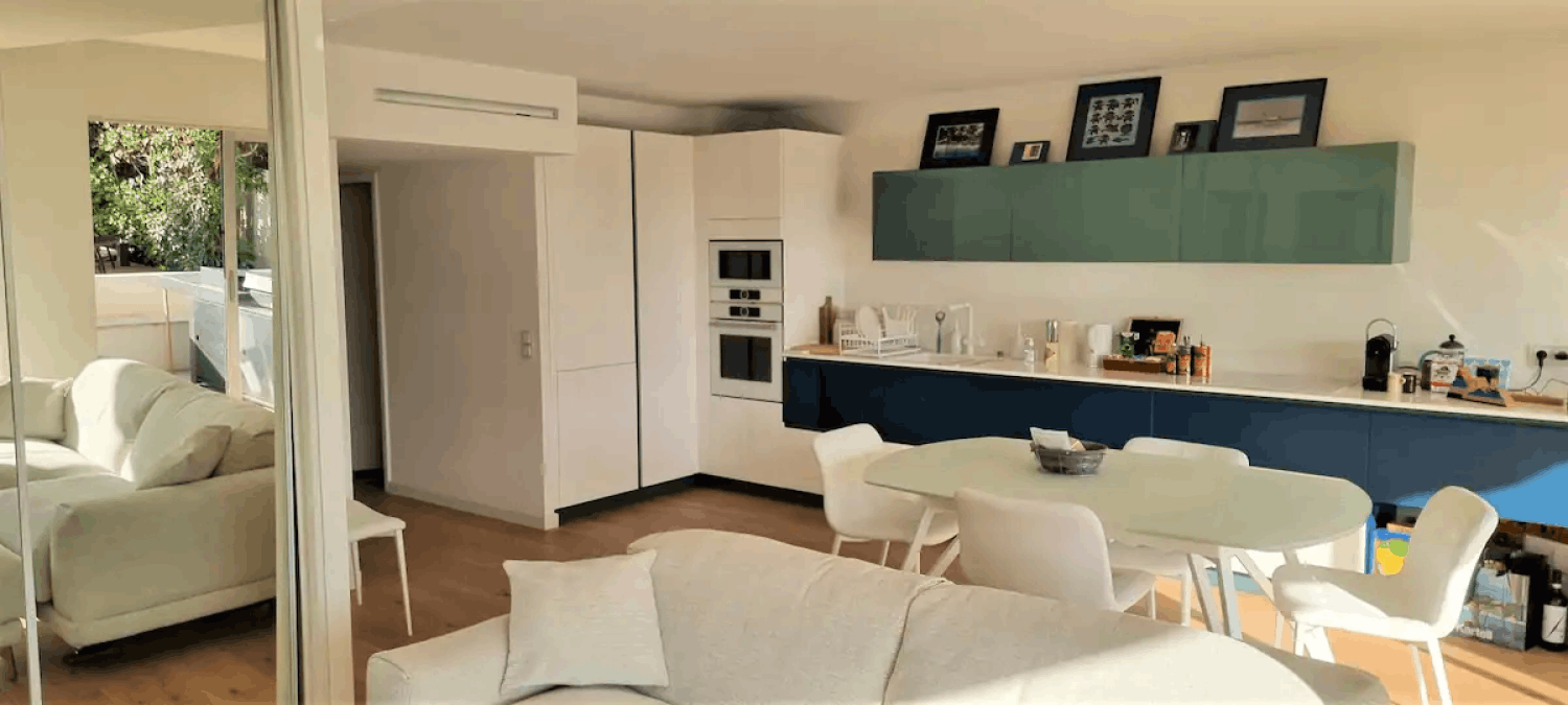 Appartement jardin avec vue mer à Cannes – Terrasse à Palm Beach