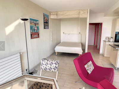 Grand studio à Cannes avec vue jardin – Près de la plage et du Palais