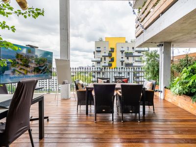 55m² terrace with view of Montmartre and Eiffel Tower