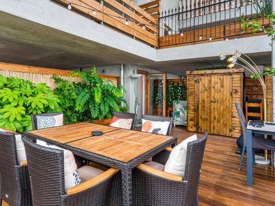 55m² terrace with view of Montmartre and Eiffel Tower