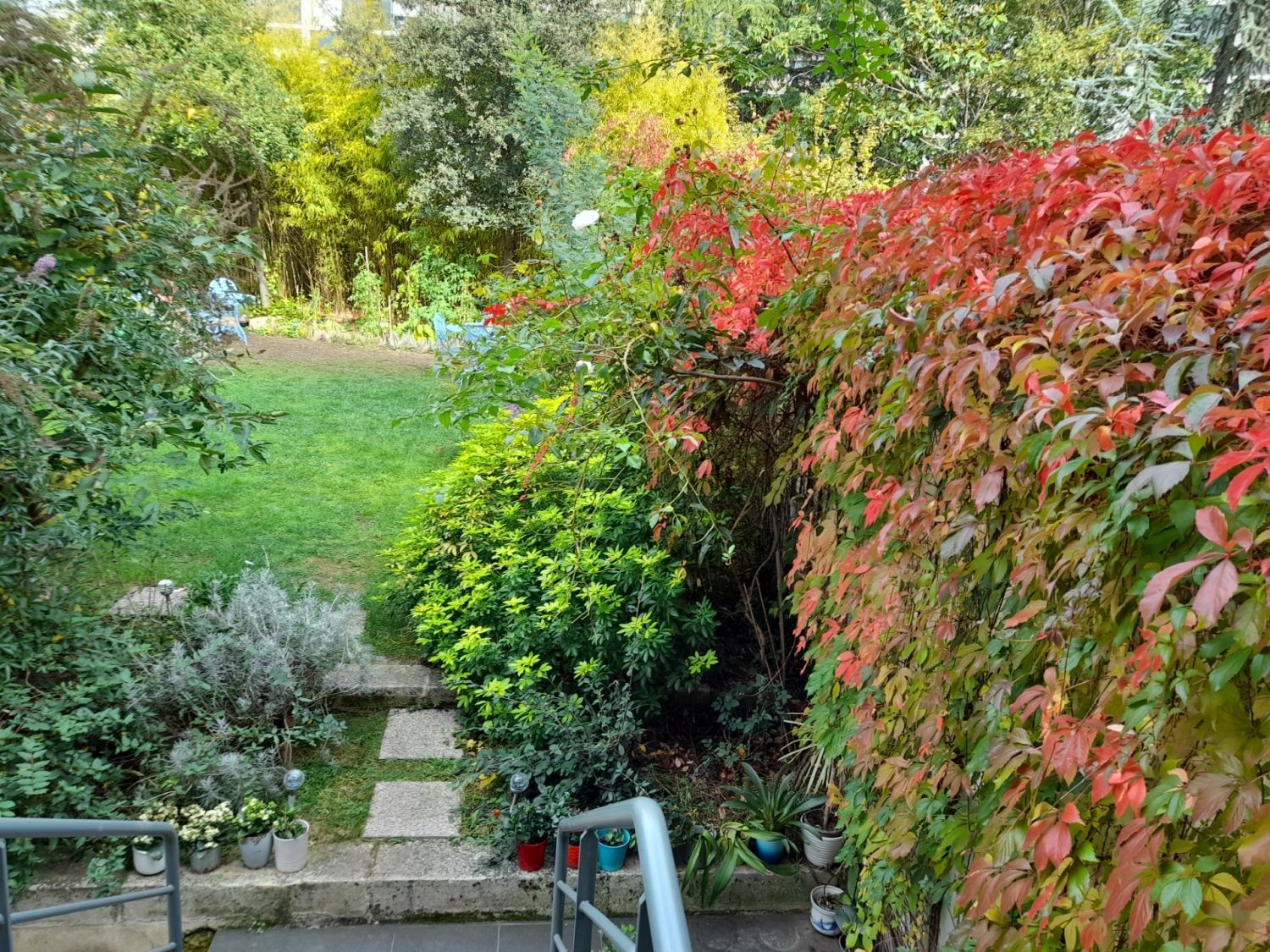 Townhouse with garden in Paris