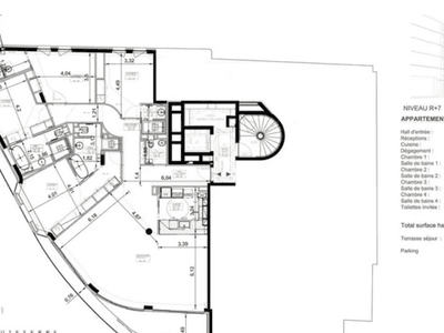 Appartement 4 chambres dans l'immeuble 1st croisette