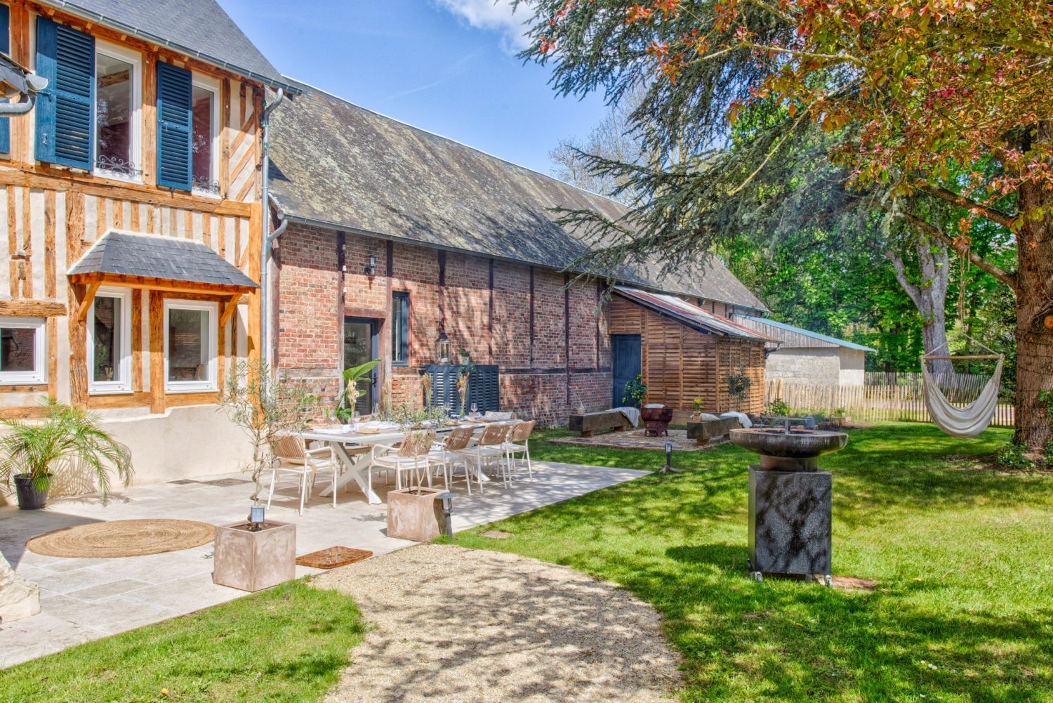 Renovated Norman house with spa- billiards-pétanque 