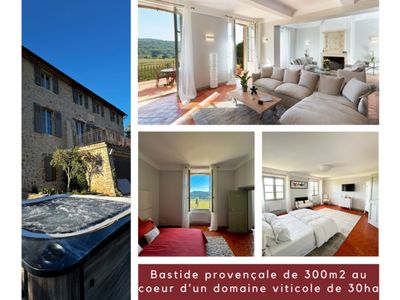 Provençal country house in the heart of a vineyard