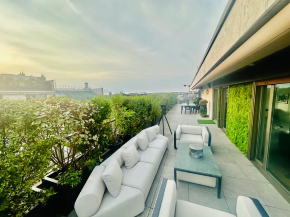 Unique rooftop Avenue Foch 