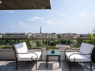 Eiffel Tower Penthouse with 120m² Terrace | Private Paris Events