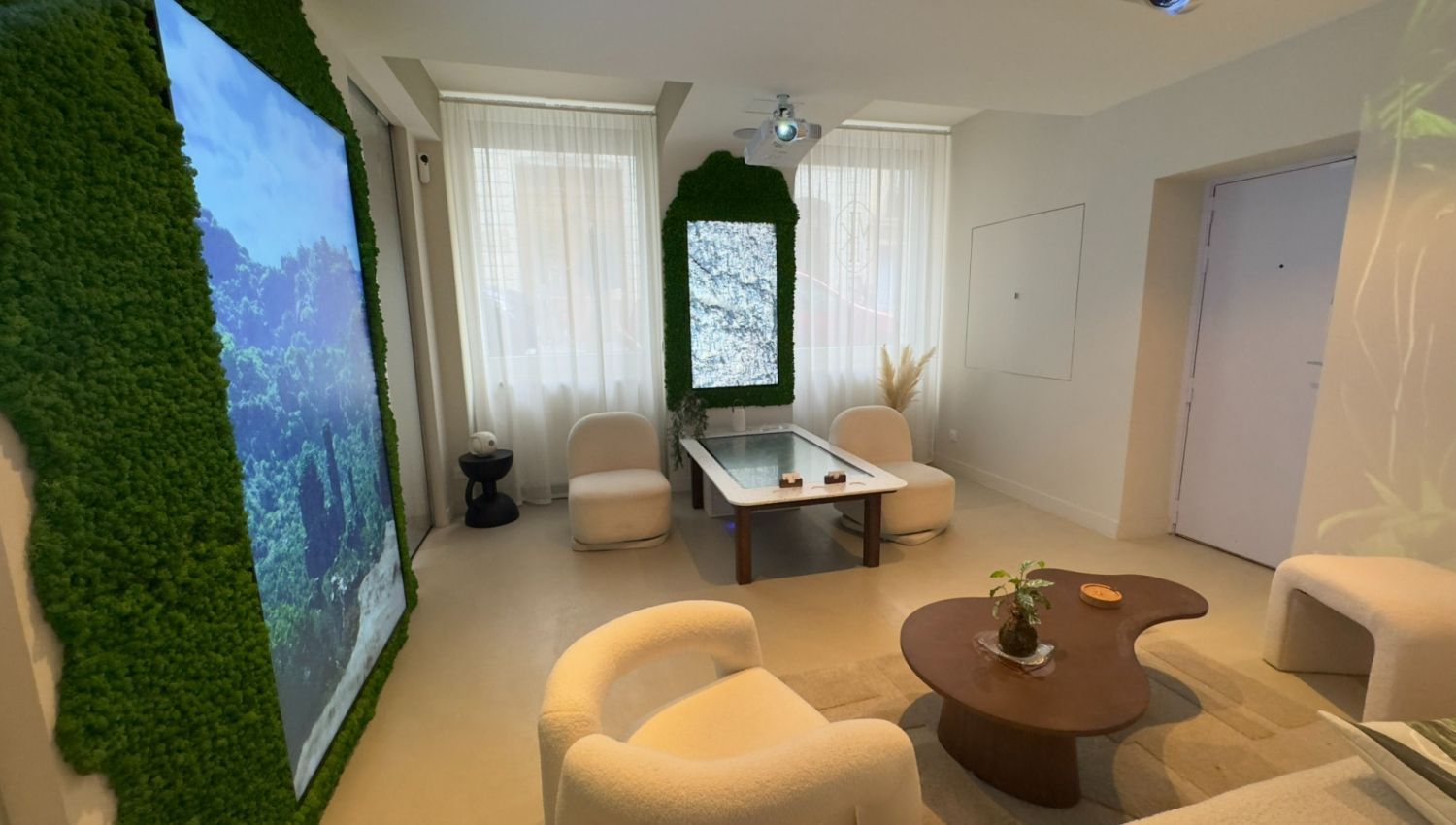 Immersive Japandi Event Space with Digital Tech in Paris