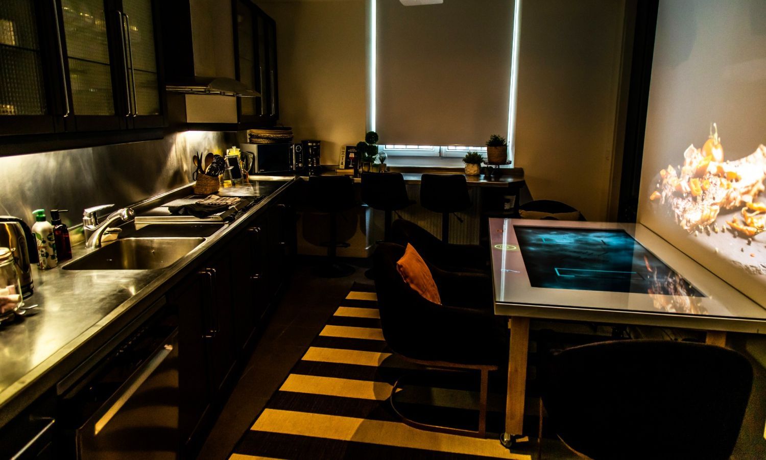 Immersive Japandi Event Space with Digital Tech in Paris
