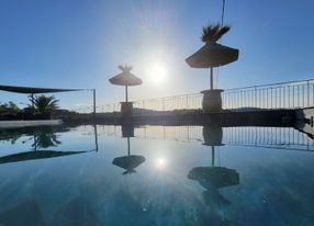 Private swimming pool for a moment of relaxation 