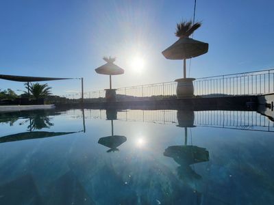 Private swimming pool for a moment of relaxation 