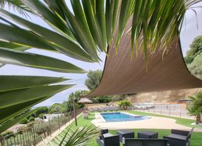 Private swimming pool for a moment of relaxation 