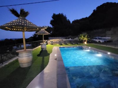 Private swimming pool for a moment of relaxation 