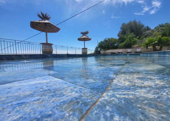 Private swimming pool for a moment of relaxation 