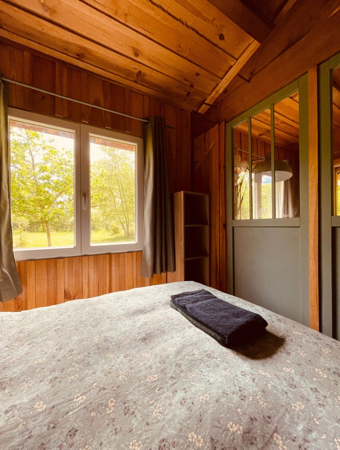 Unusual estate and lodges in the middle of the forest