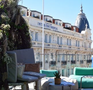 Funky rooftop overlooking the Croisette