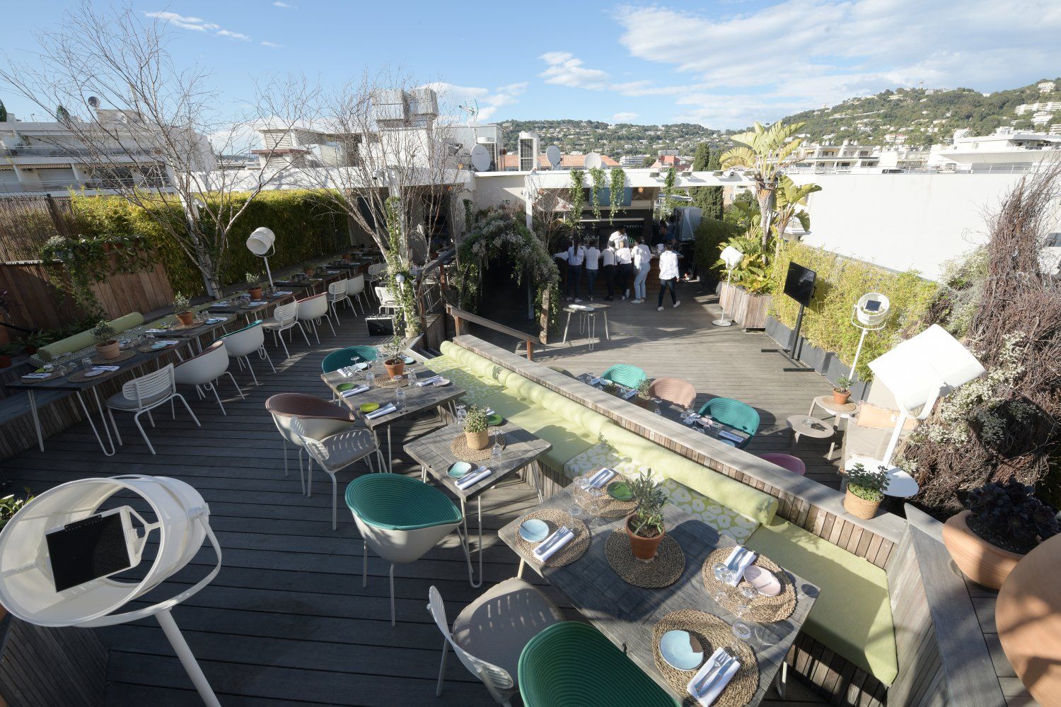 Funky rooftop overlooking the Croisette