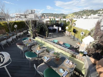 Funky rooftop overlooking the Croisette