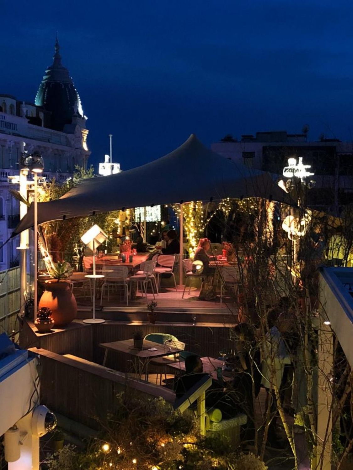 Funky rooftop overlooking the Croisette