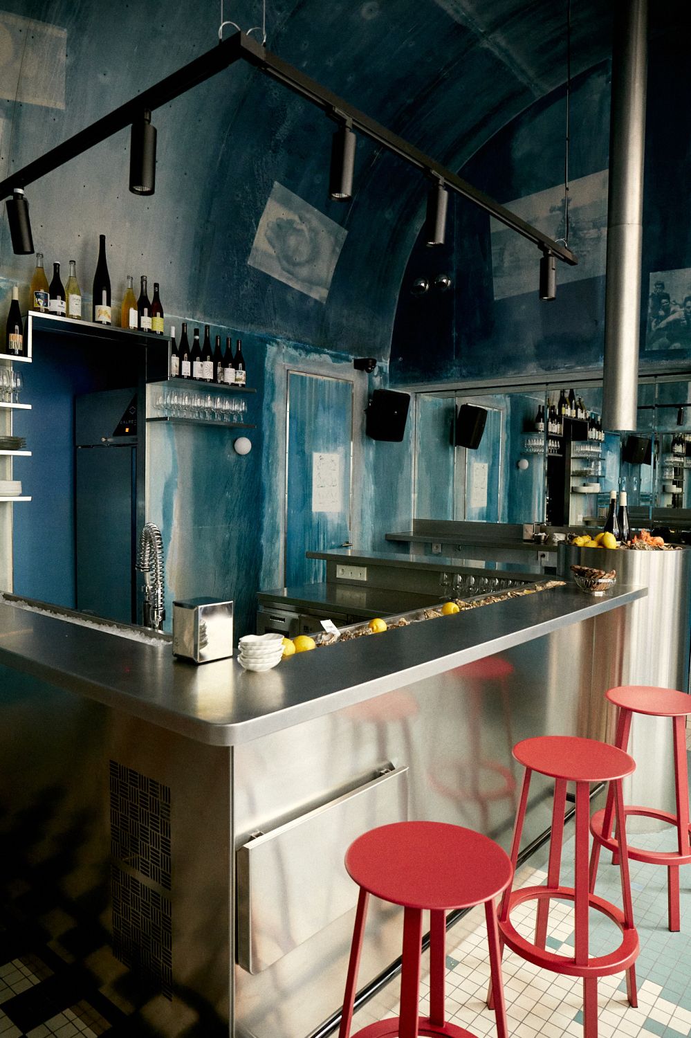 Wine and seafood bar