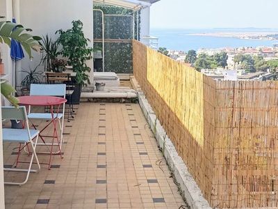 Rooftop panoramic view of Nice and the sea