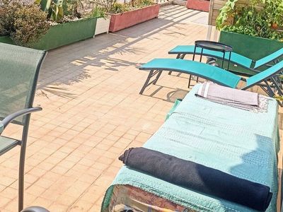 Rooftop panoramic view of Nice and the sea